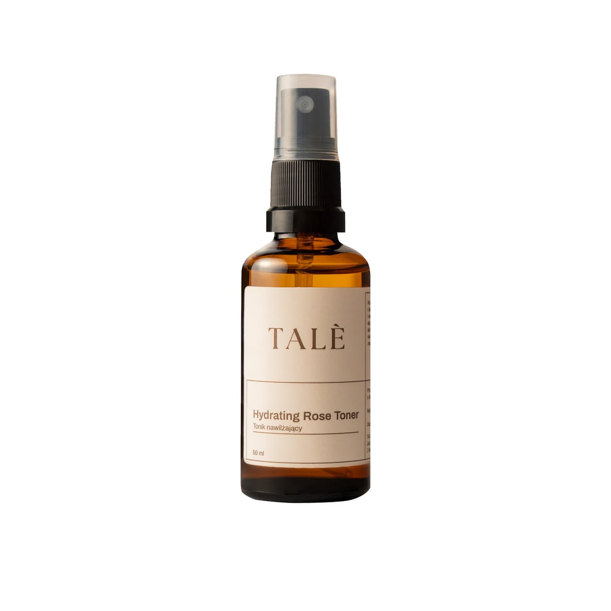 Butelka toniku TALÈ Hydrating Rose Toner 50 ml na białym tle