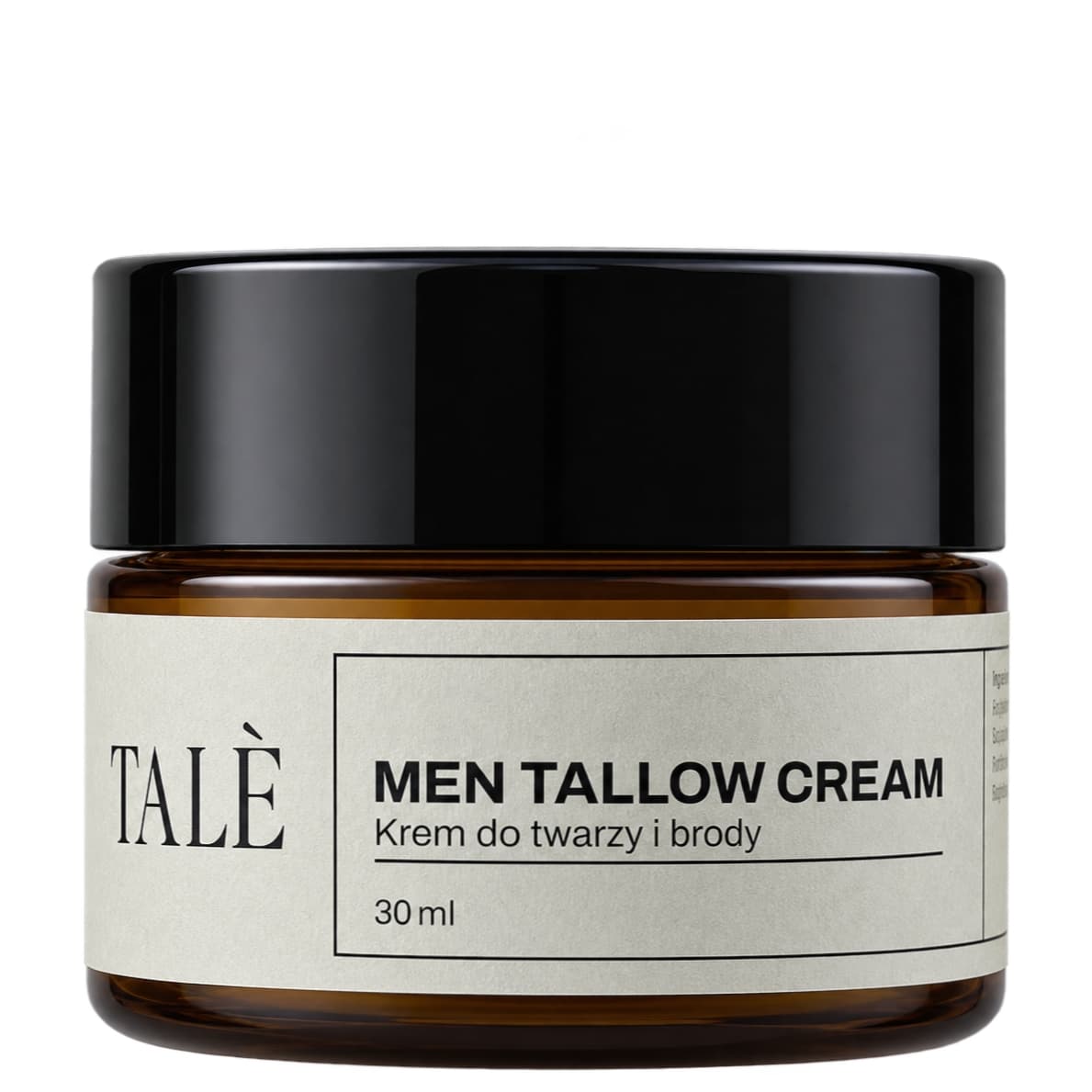Jar of TALÈ Men Tallow Cream 30 ml, a face and beard cream