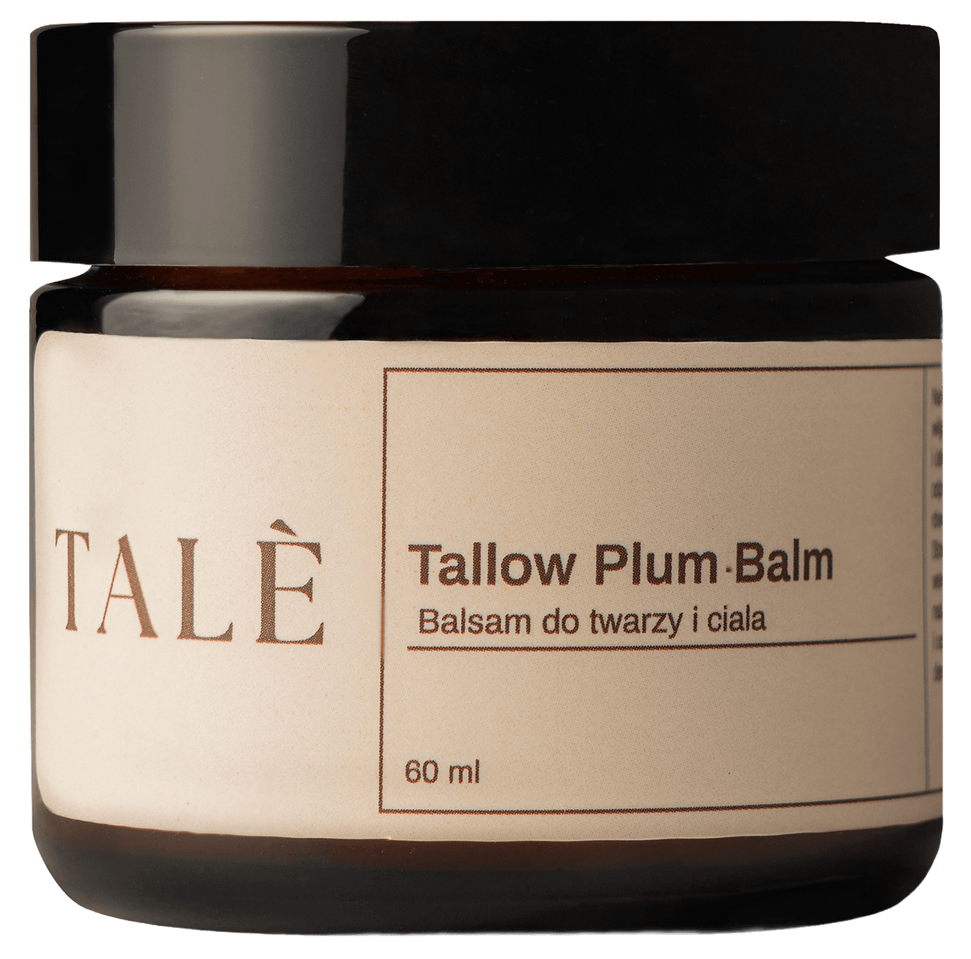 Słoik balsamu TALÈ Tallow Plum Balm 60 ml, balsam do twarzy i ciała