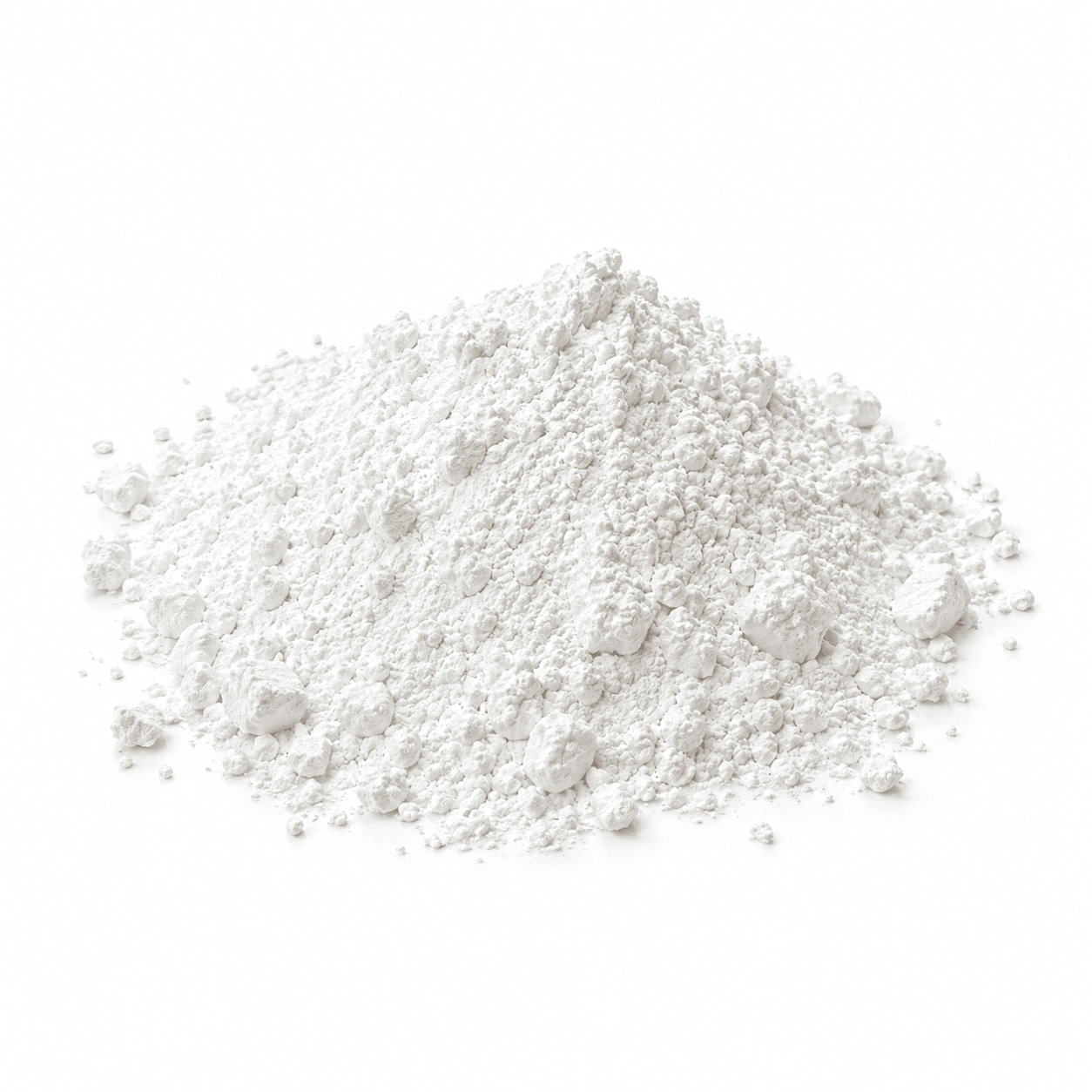 Kopczyk białego mineralnego tlenku cynku